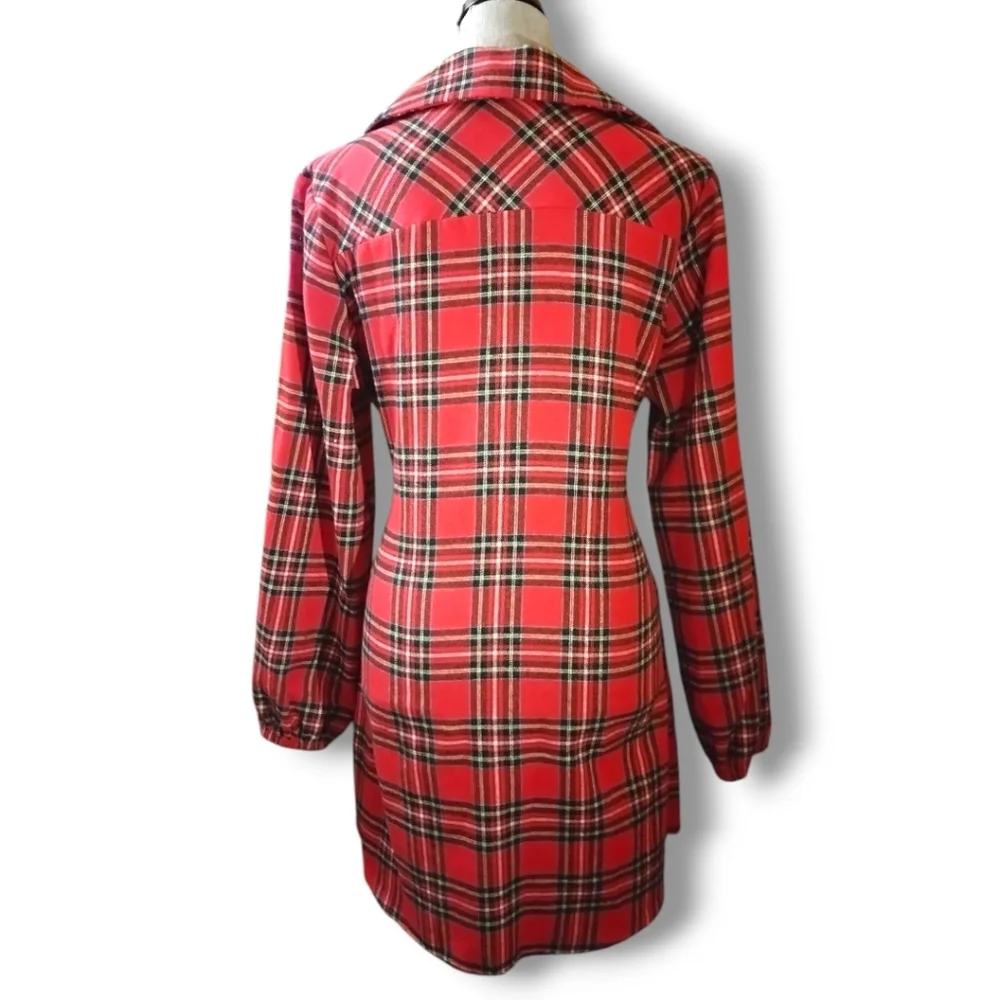 SHEIN Women's Franclia Button Down Plaid Belted Dress - Picture 10 of 12